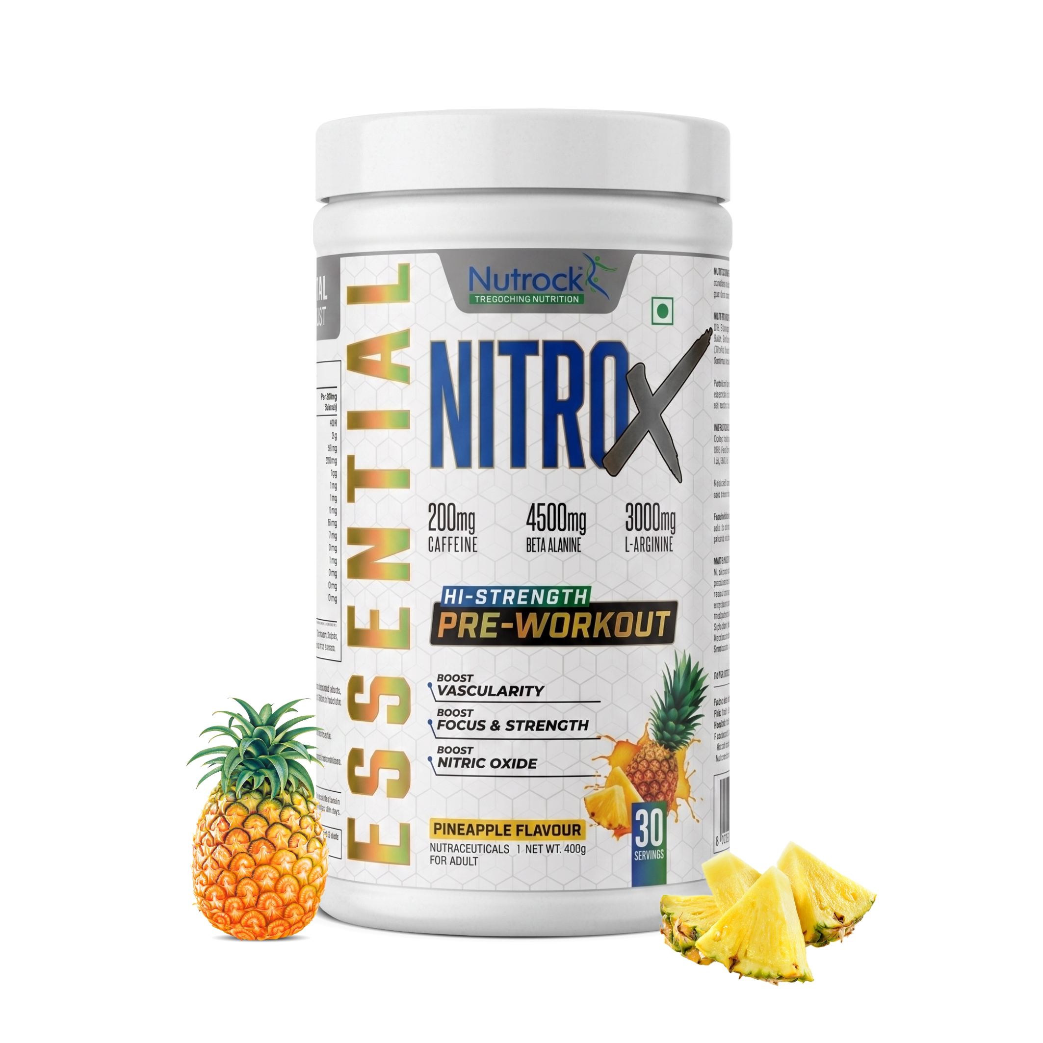 Nitro X Pre Workout - Pineapple-30 Servings